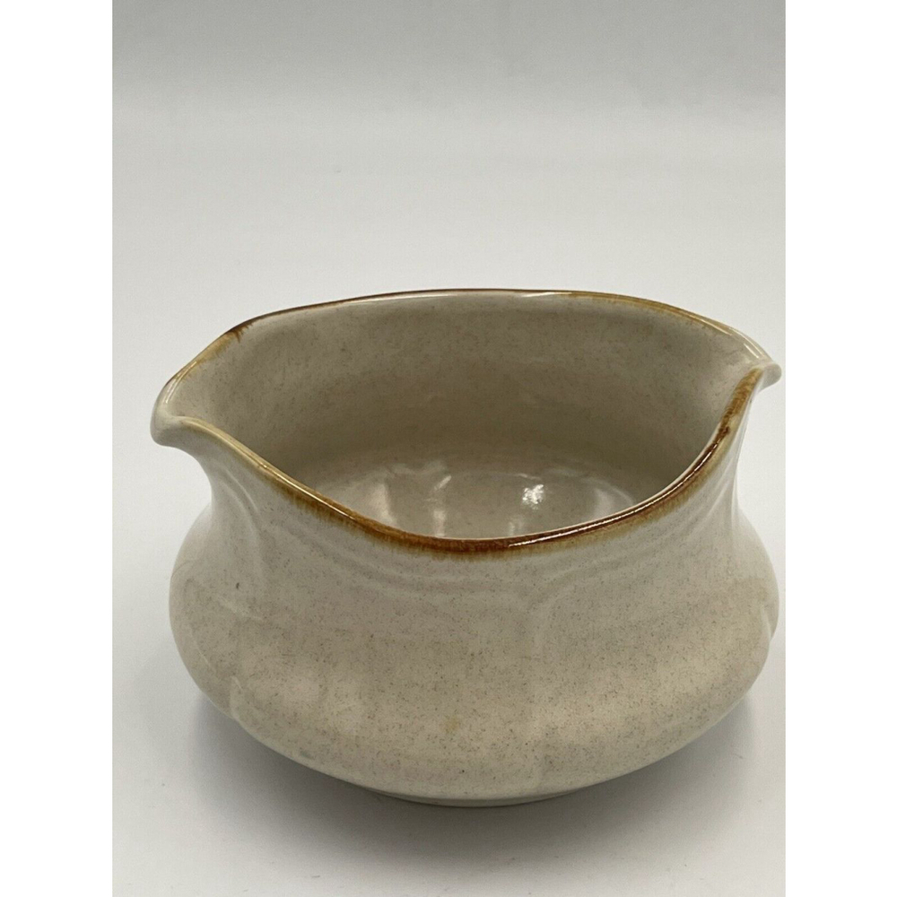 The Classics by Hearthside - Speckled Beige Stoneware Gravy Boat - Japan